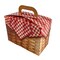 MADE IN USA - 10 Boxes - Large Picnic Basket Tote Gable Boxes - 8-1/2" x 4-1/2" x 6" - Food Safe